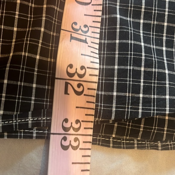 Ralph Lauren Men’s Big Plaid Casual Dress Shirt in Black and White size 3XB - Picture 12 of 14